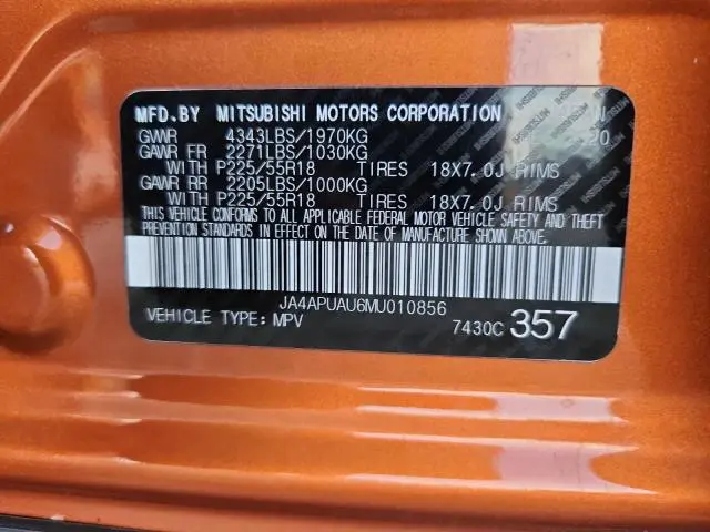 2021 MITSUBISHI OUTLANDER SPORT ES