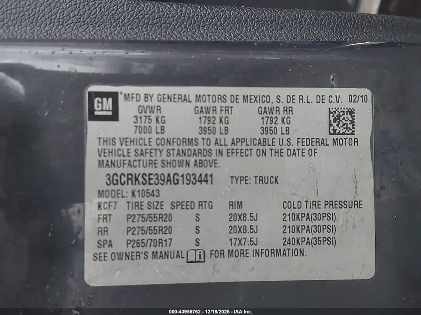 2010 CHEVROLET SILVERADO 1500 LT