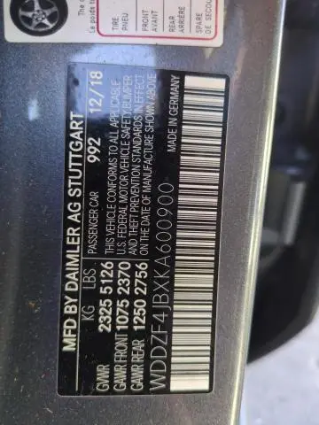 2019 MERCEDES-BENZ E 300  
