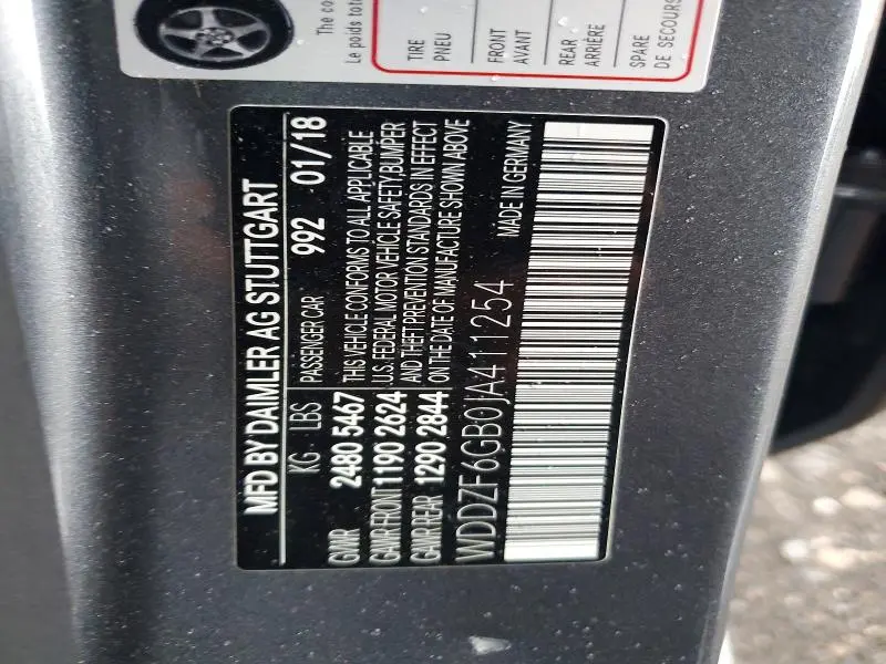 2018 MERCEDES-BENZ E 400 4MATIC  