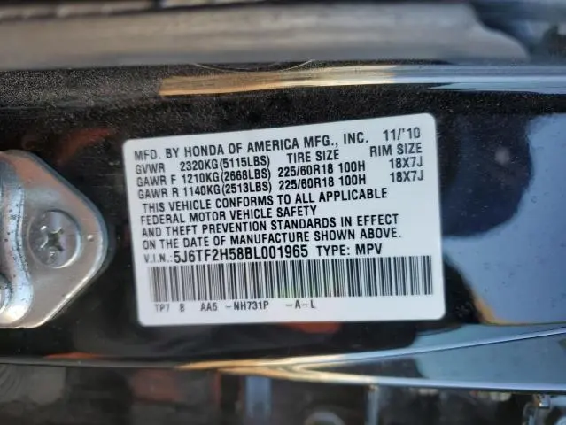 2011 HONDA ACCORD CROSSTOUR EXL  