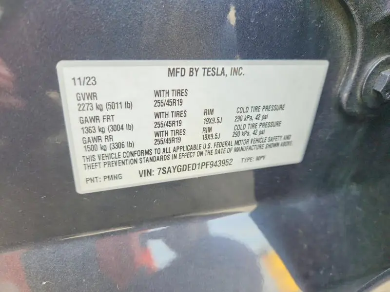 2023 TESLA MODEL Y   
