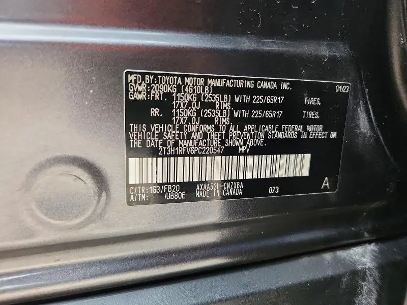 2023 TOYOTA RAV4 LE  