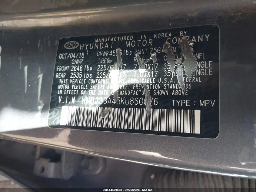 2019 HYUNDAI TUCSON VALUE