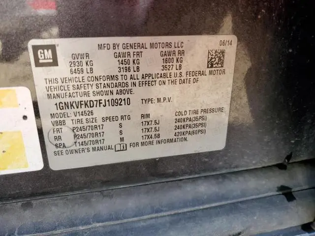 2015 CHEVROLET TRAVERSE LS  