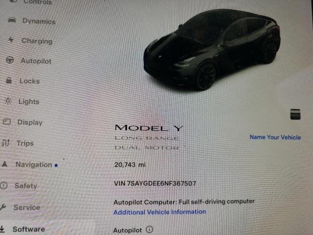 2022 TESLA MODEL Y 