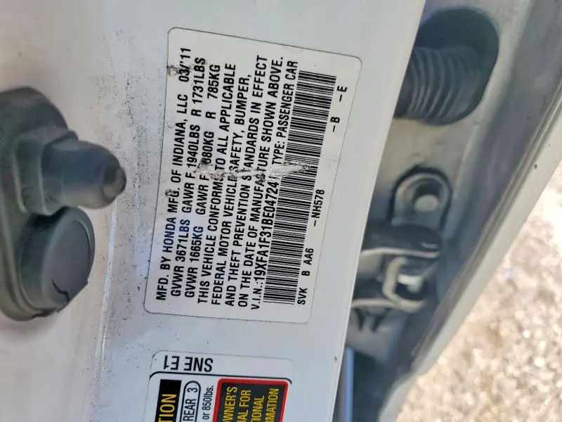 2011 HONDA CIVIC VP  