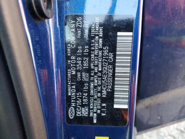 2016 HYUNDAI ACCENT SPORT  