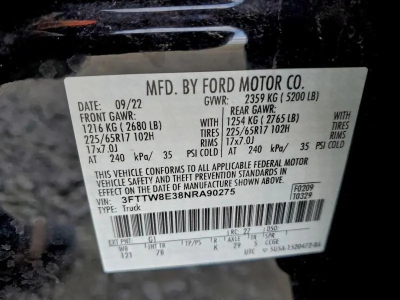 2022 FORD MAVERICK XL  