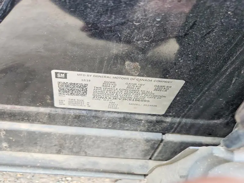 2019 CHEVROLET EQUINOX LT  