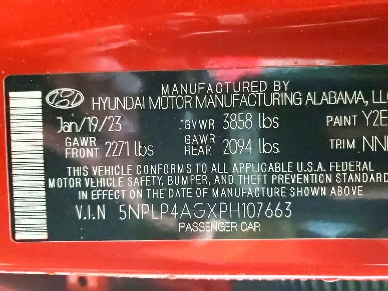 2023 HYUNDAI ELANTRA LIMITED  