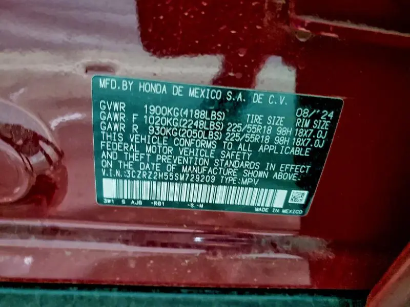 2025 HONDA HR-V SPORT  