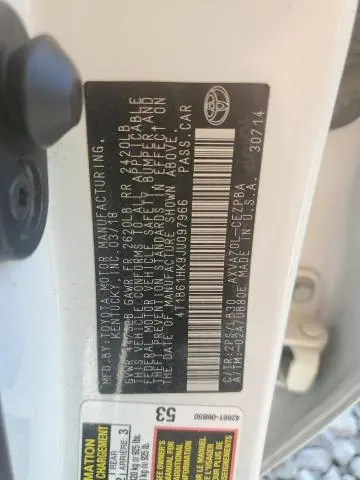 2018 TOYOTA CAMRY XSE  