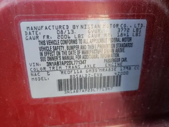 2013 NISSAN SENTRA S  