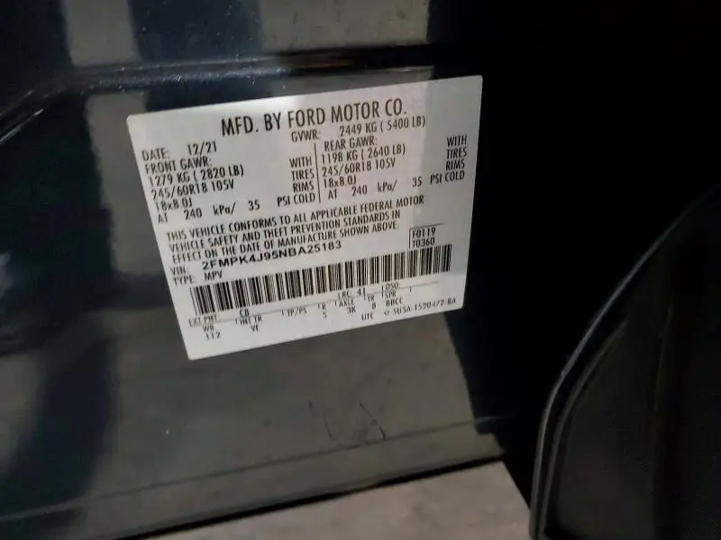 2022 FORD EDGE SEL  