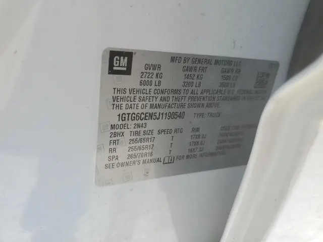 2018 GMC CANYON SLE  