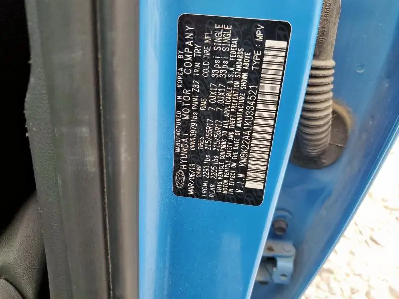 2019 HYUNDAI KONA SEL  