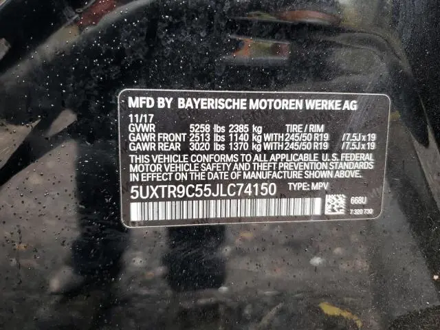 2018 BMW X3 XDRIVE30I  