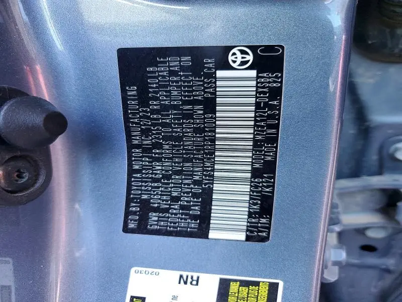 2024 TOYOTA COROLLA SE  