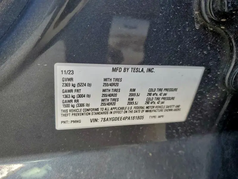 2023 TESLA MODEL Y   