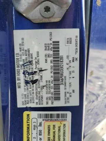 2014 FORD FUSION TITANIUM HEV  