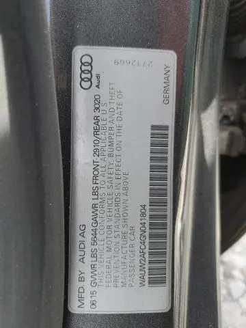 2016 AUDI S7 PRESTIGE  