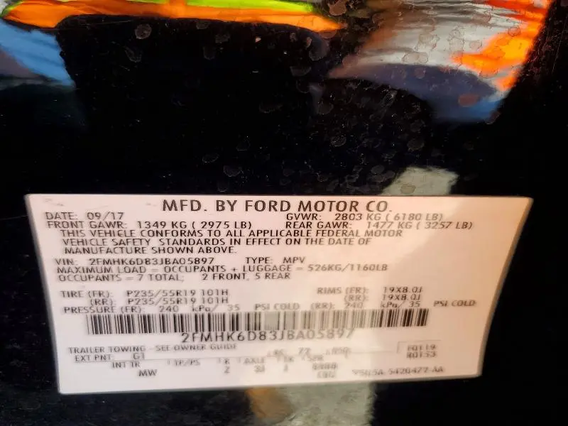 2018 FORD FLEX LIMITED  