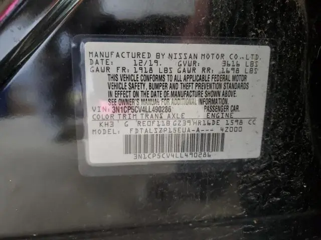 2020 NISSAN KICKS SV