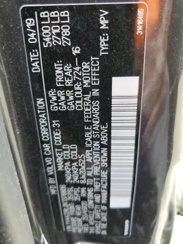 2019 VOLVO XC60 T6 INSCRIPTION  