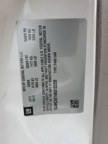 2010 BUICK LUCERNE CXL  