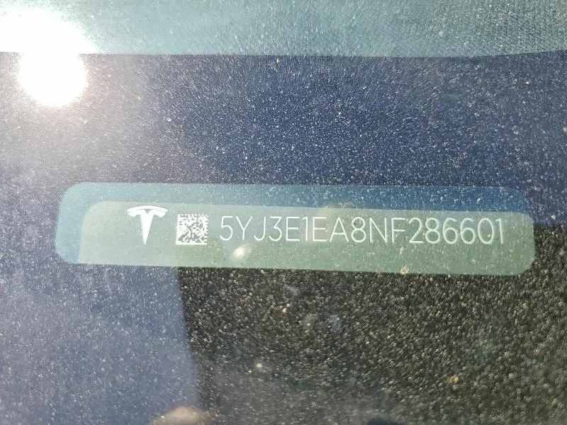 2022 TESLA MODEL 3   