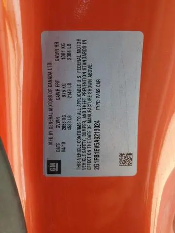 2010 CHEVROLET CAMARO LT  