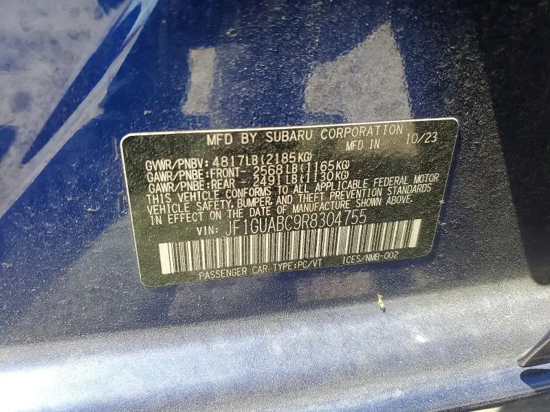 2024 SUBARU IMPREZA   
