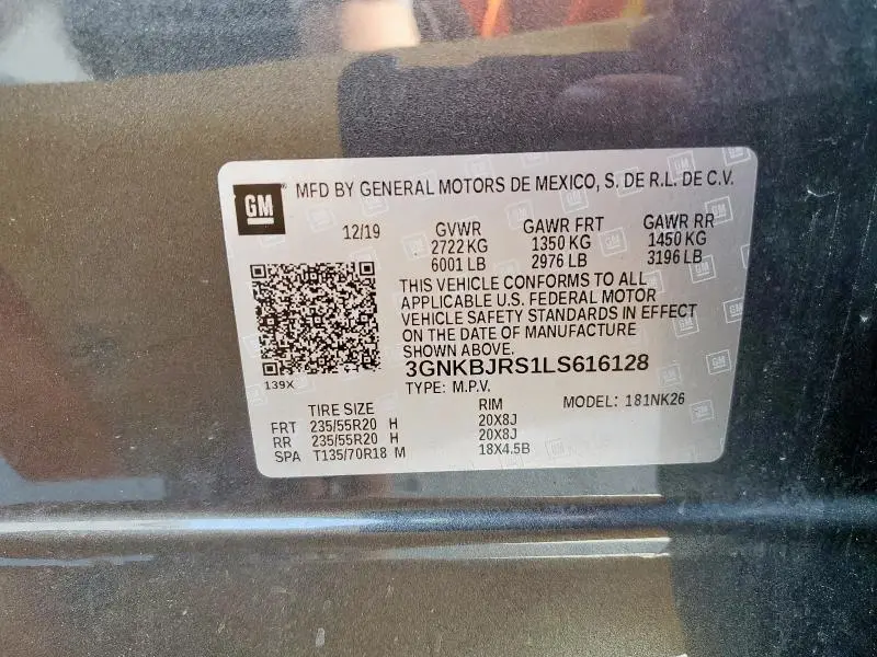 2020 CHEVROLET BLAZER 3LT  