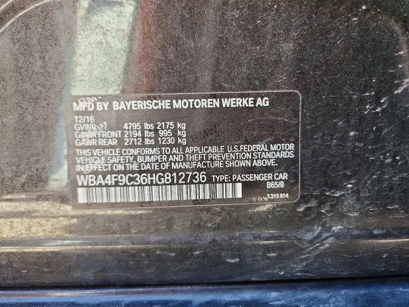 2017 BMW 430XI GRAN COUPE  
