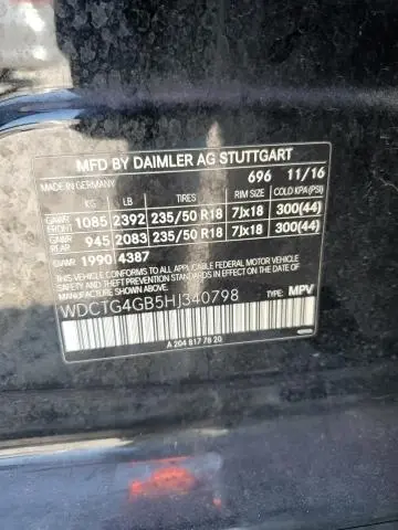 2017 MERCEDES-BENZ GLA 250 4MATIC  