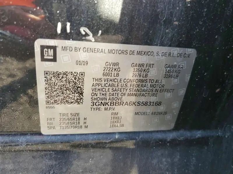 2019 CHEVROLET BLAZER 1LT  