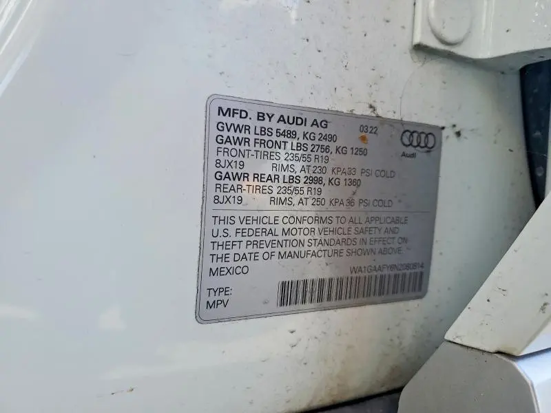 2022 AUDI Q5 PREMIUM 45  