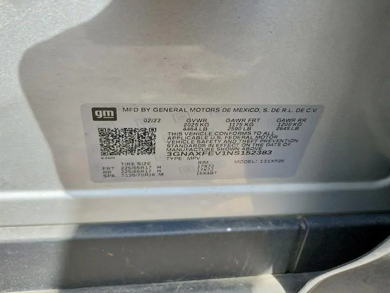 2022 CHEVROLET EQUINOX LS  