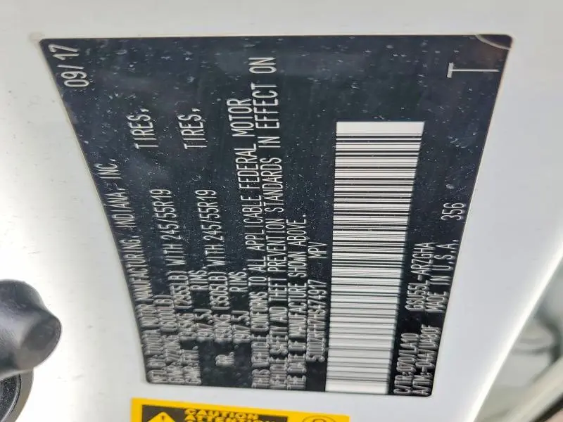 2017 TOYOTA HIGHLANDER LIMITED  