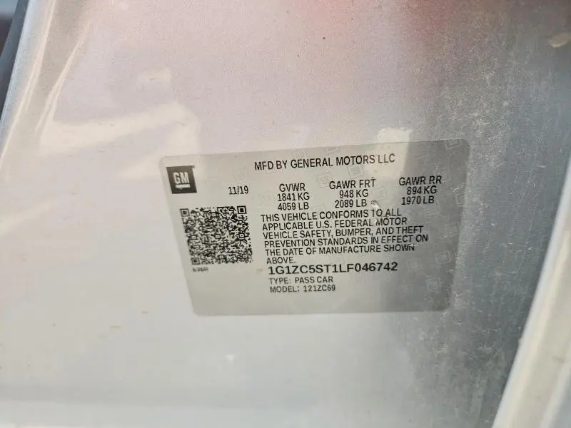 2020 CHEVROLET MALIBU LS  