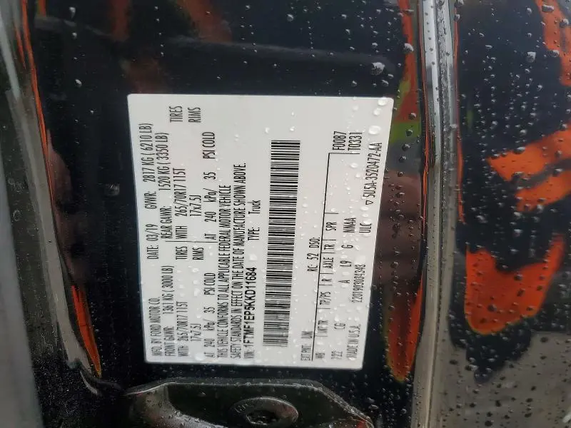 2019 FORD F150   