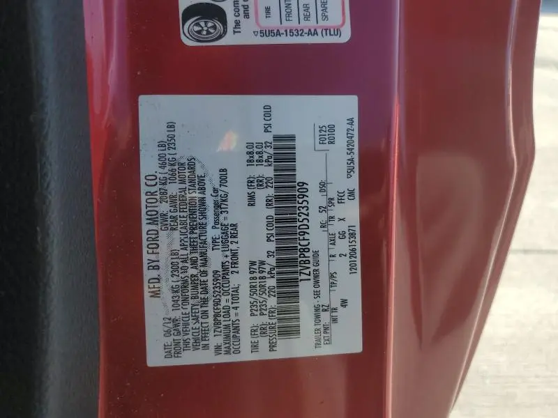 2013 FORD MUSTANG GT