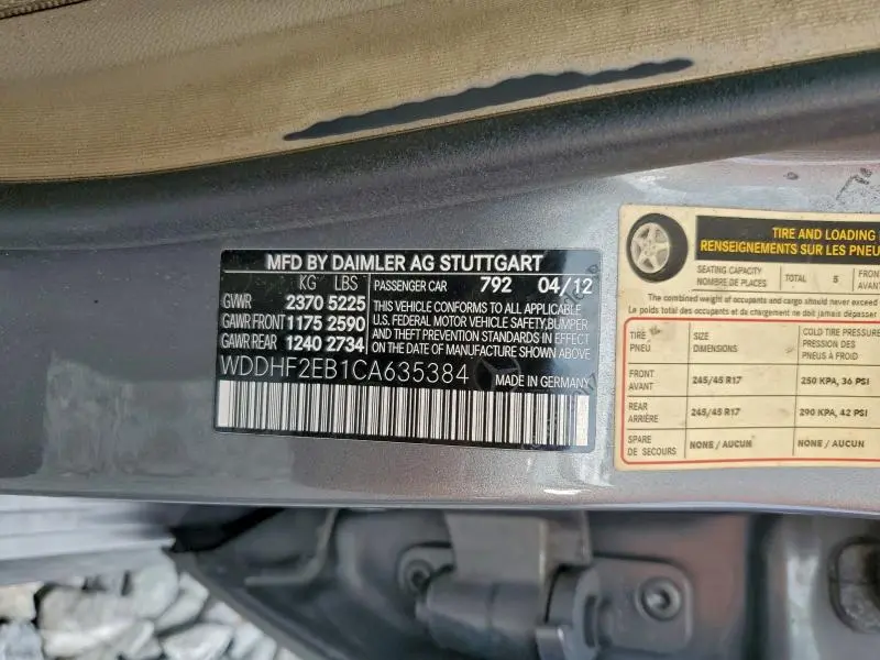 2012 MERCEDES-BENZ E 350 BLUETEC  