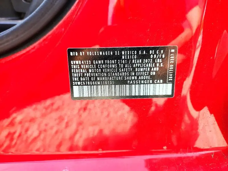 2019 VOLKSWAGEN JETTA   
