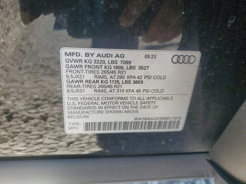 2024 AUDI Q8 E-TRON PRESTIGE  