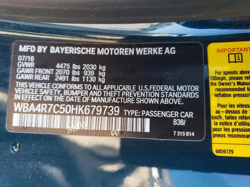 2017 BMW 430I   