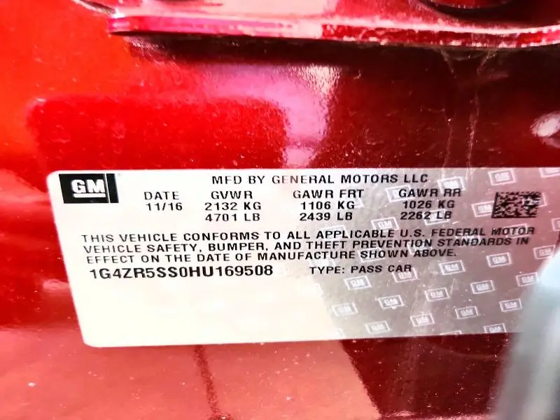 2017 BUICK LACROSSE PREMIUM  