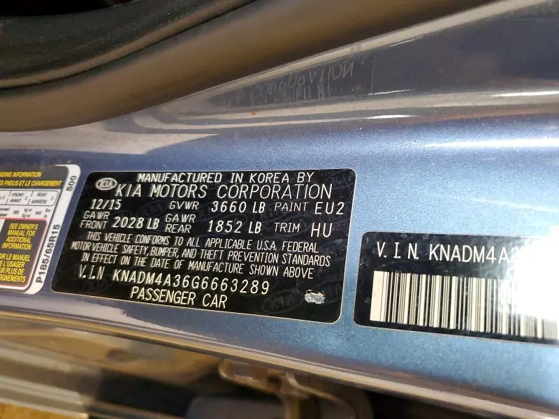 2016 KIA RIO LX  
