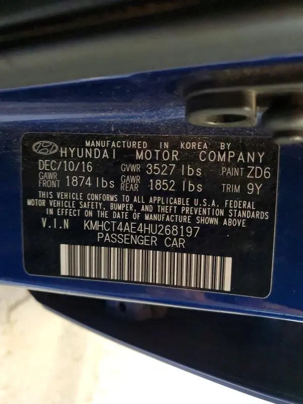 2017 HYUNDAI ACCENT SE  